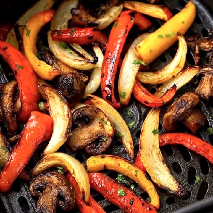 Vegetarianas hecho en freidora de aire
